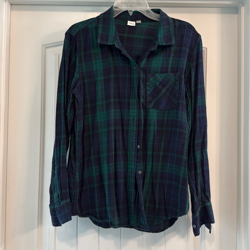 GAP brand long sleeve button- down flannel